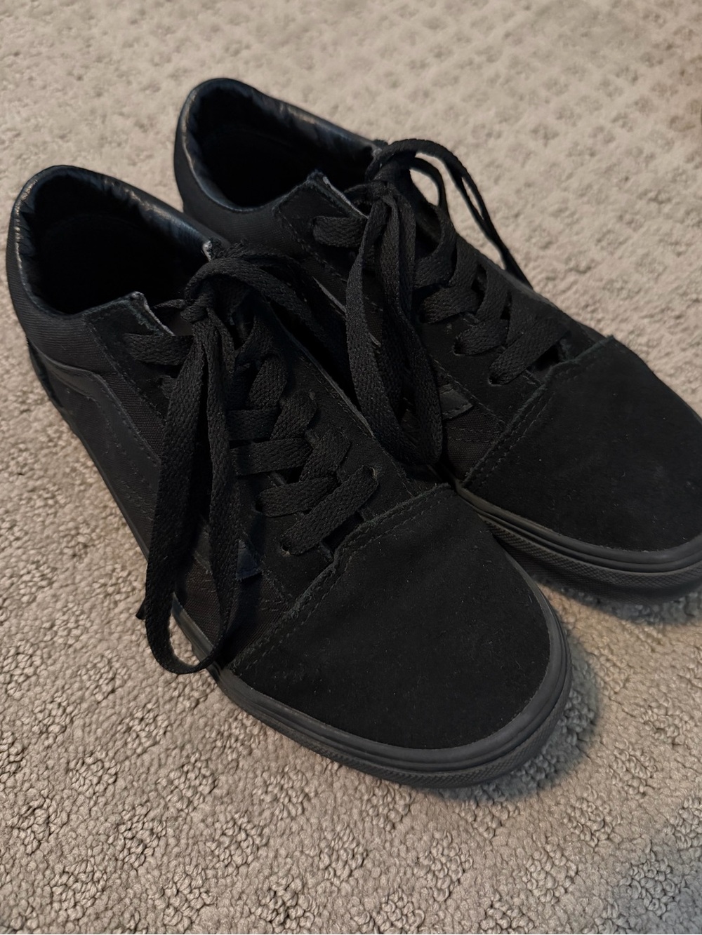 Youth Vans Black Sneakers